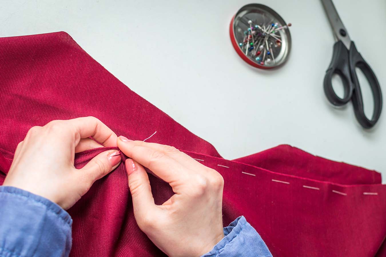 What are the Basic Hand Sewing Stitches and Techniques?